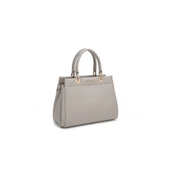 Geanta de piele ecologica Celeste Nova - Maro taupe deschis