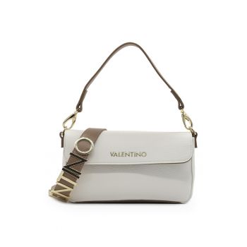 Geanta de piele ecologica cu bareta de umar si logo