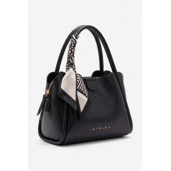 Geanta de piele ecologica cu maner - Negru