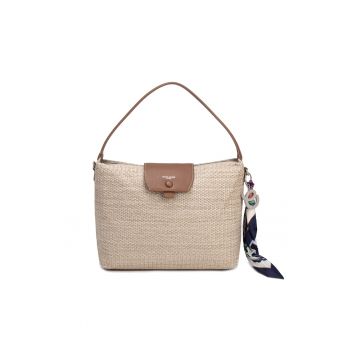 Geanta de umar cu breloc Elora - Maro nisip