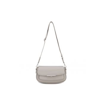 Geanta de umar cu clapa Lisandra Chic - Gri