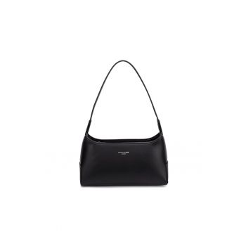 Geanta din piele ecologica cu bareta ajustabila si detasabila de umar Aurae Prime - Negru