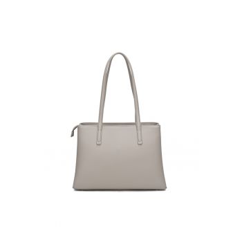 Geanta din piele ecologica cu bareta de umar Novara Nova - Gri