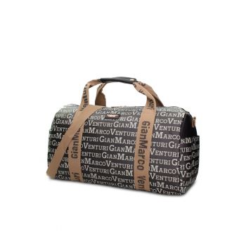 Geanta duffle de piele ecologica Callisto Plus - Negru