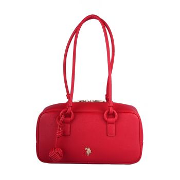 Geanta hobo de piele ecologica - Rosu