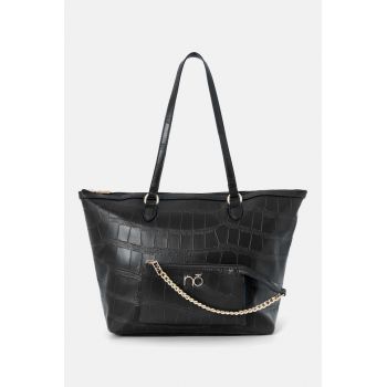 Geanta pentru femei  Piele ecologica - 2 - Negru