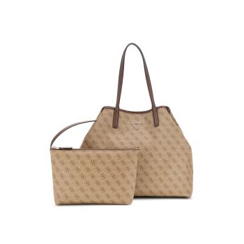 Geanta shopper cu imprimeu logo Erica