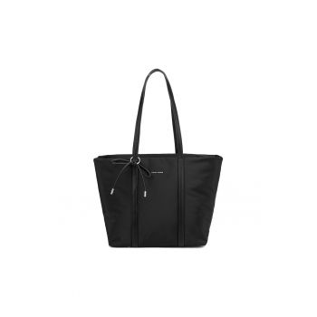 Geanta shopper cu logo Novara Plus - Negru