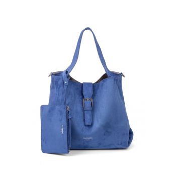 Geanta tote cu etui Valoria Nova - Albastru