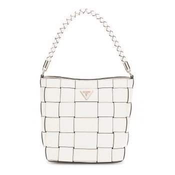 Geanta tote din piele ecologica - Alb murdar