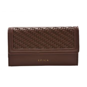 Portofel EPICA maro, 729, din piele ecologica
