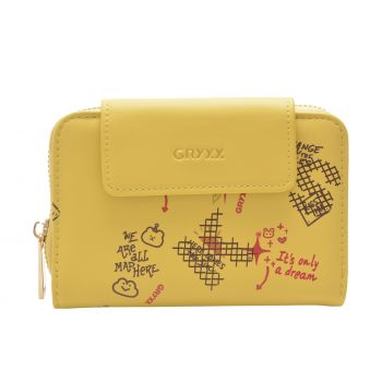 Portofel GRYXX galben, 2420117, din piele ecologica