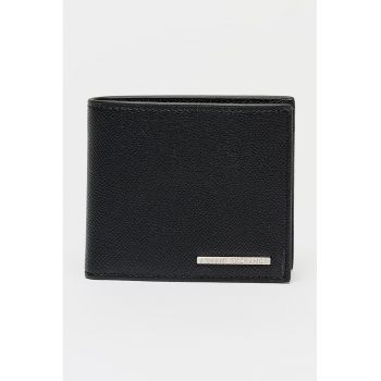 Portofel pliabil cu logo - Negru antracit