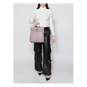 Rucsac convertibil de piele - Roz