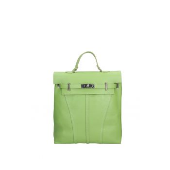 Rucsac convertibil de piele - Verde