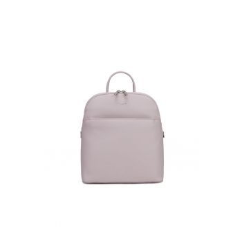 Rucsac de piele ecologica cu buzunar frontal Silvana Ultra - Lila