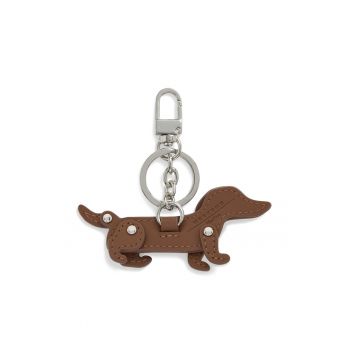 Breloc femei -  piele naturala - maro - One Size INTL