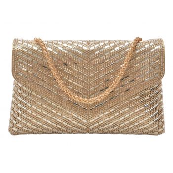 Geanta ALDO aurie, SPARKLEBAG 710, din piele ecologica