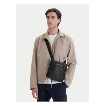 Geanta barbati -  piele ecologica - negru - One Size INTL