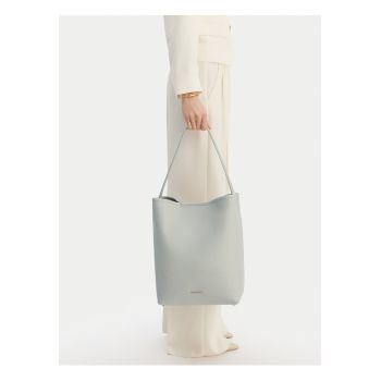 Geanta bucket -  albastra - dimensiune A4 - pentru femei
