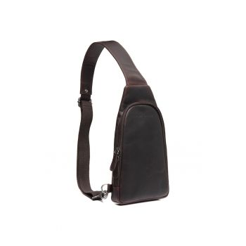 Geanta crossbody barbati piele naturala - 2 litri - Bowey - - Maro