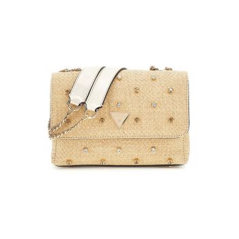 Geanta crossbody cu strasuri Giully - Maro nisip