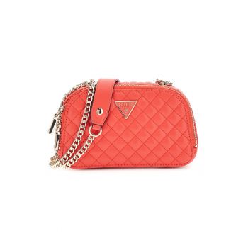 Geanta crossbody din piele ecologica cu aspect matlasat Rianee - Coral