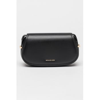 Geanta crossbody din piele Lydia - Negru