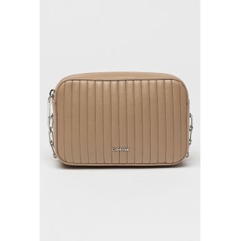 Geanta crossbody matlasata - Maro camel