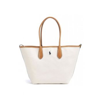 Geanta dama  alb/maro - 47x30cm