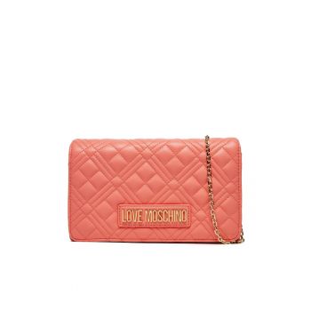 Geanta dama -  din piele ecologica - Coral