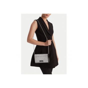 Geanta dama -  piele ecologica - argintiu - One Size INTL
