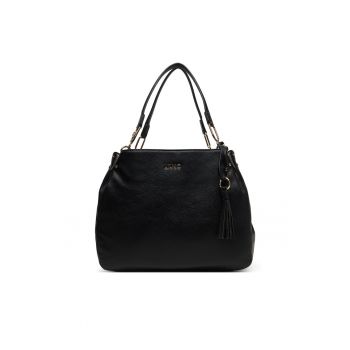 Geanta dama -  piele ecologica - negru - One Size INTL