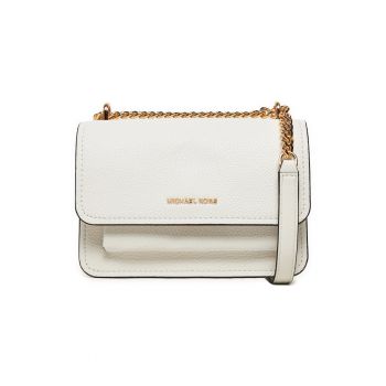 Geanta dama -  piele naturala - alb - One Size INTL