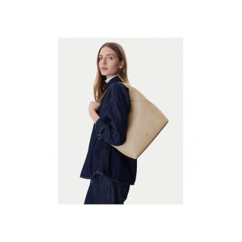 Geanta dama -  piele naturala - bej - One Size INTL