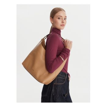 Geanta dama -  piele naturala - maro - One Size INTL