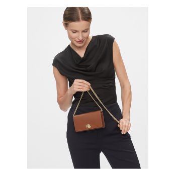 Geanta dama -  piele naturala - maro - One Size INTL