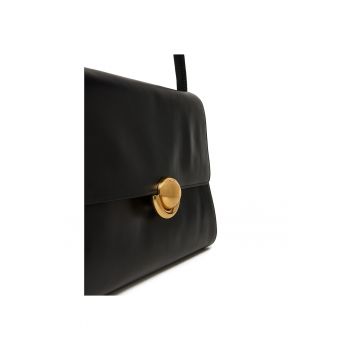 Geanta dama -  piele naturala - neagra - One Size INTL