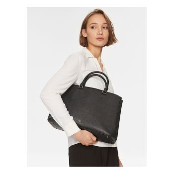 Geanta dama -  piele naturala - negru - One Size INTL