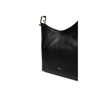 Geanta dama -  piele naturala - negru - One Size INTL