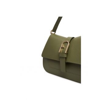 Geanta dama -  piele naturala - verde - One Size INTL