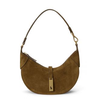 Geanta dama -  piele naturala - verde - One Size