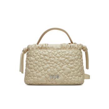 Geanta dama  Puffy Bear - bej - din piele ecologica
