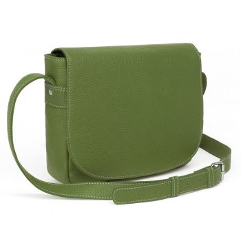 Geanta de dama, Aida GT3857, piele naturala, Verde