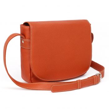 Geanta de dama, Aida GT3859, piele naturala, Orange