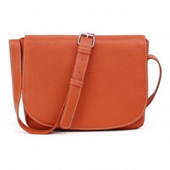 Geanta de dama, Aida GT3859, piele naturala, Orange