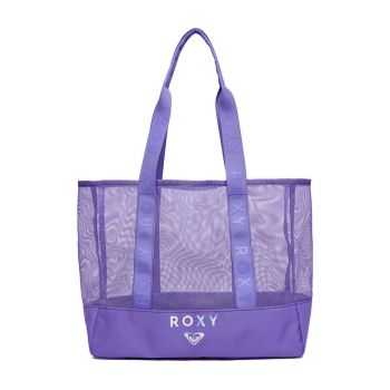 Geanta de mana pentru femei -  textil - violet - marime unica INTL