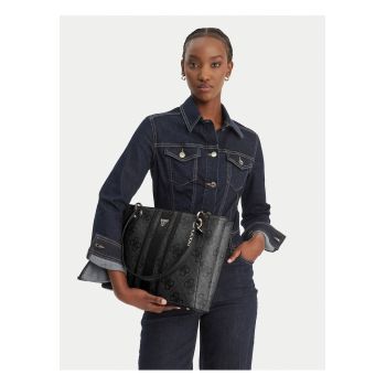 Geanta  ecologica - gri - dimensiune mare - set cu sac de praf