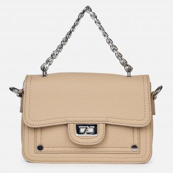 Geanta eleganta din piele ecologica tip crossbody cu lanț metalic elegant CRL1487