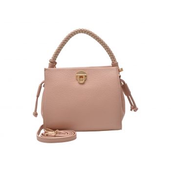 Geanta EPICA roz, 14595, din piele ecologica